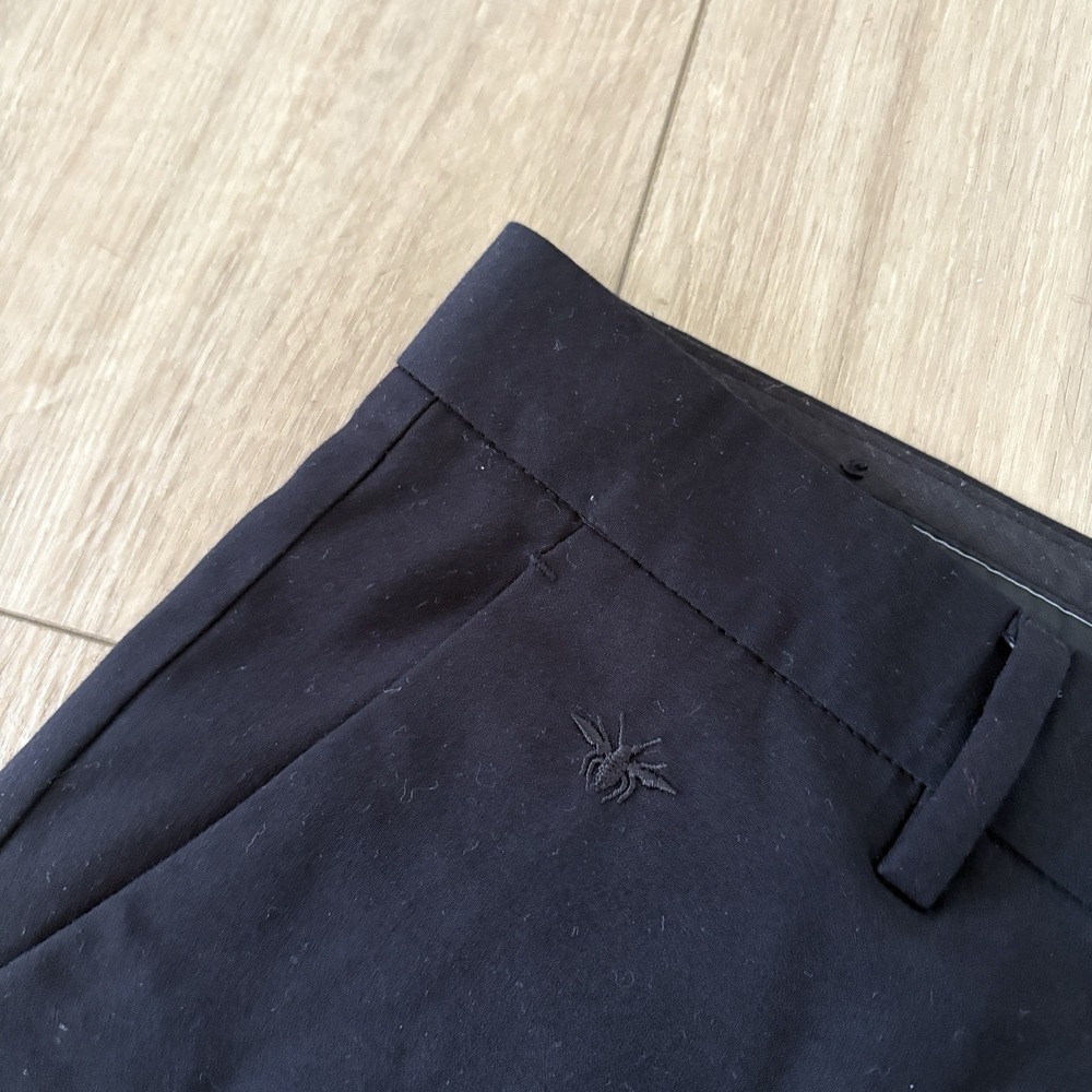 Christian Dior Atelier Black Dress Pants Flat Front Rue De Marignan Paris 31 - Picture 5 of 7